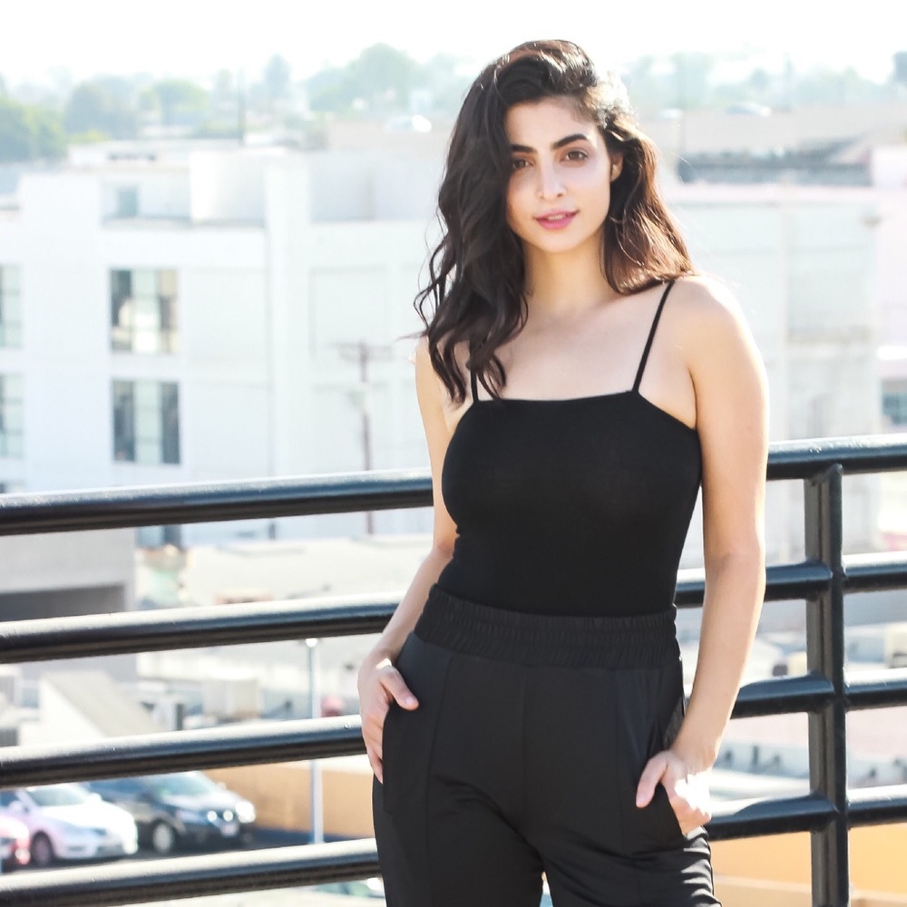 NWT!!! Black Cami Bodysuit